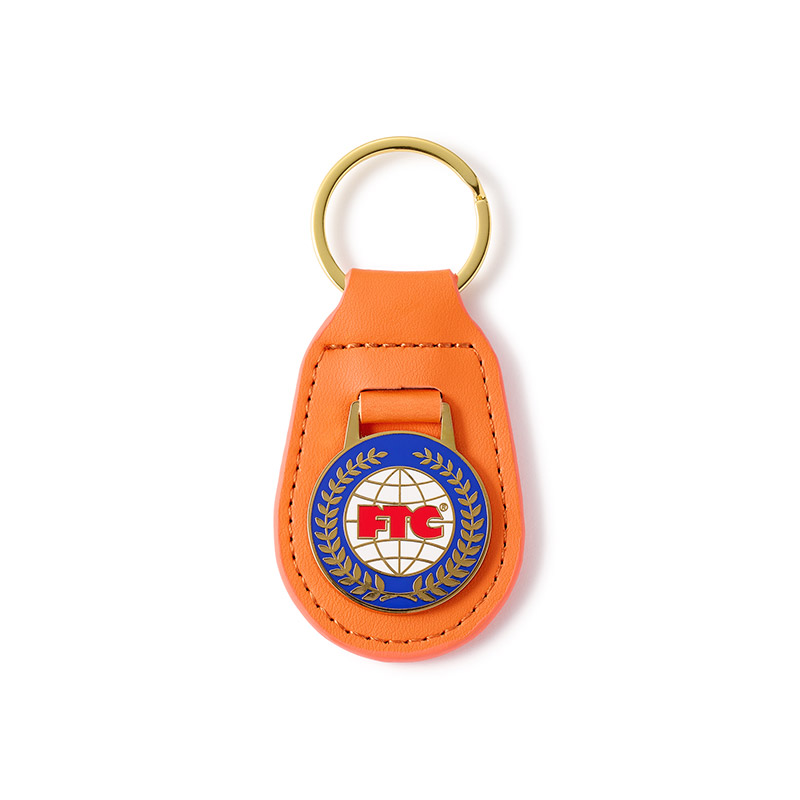 FTC(エフティーシー)/ EMBLEM LEATHER KEYCHAIN -2.COLOR-(BROWN)