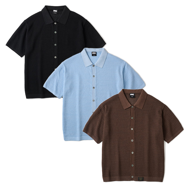 FTC(エフティーシー)/ CROCHET KNIT SHIRT -3.COLOR-