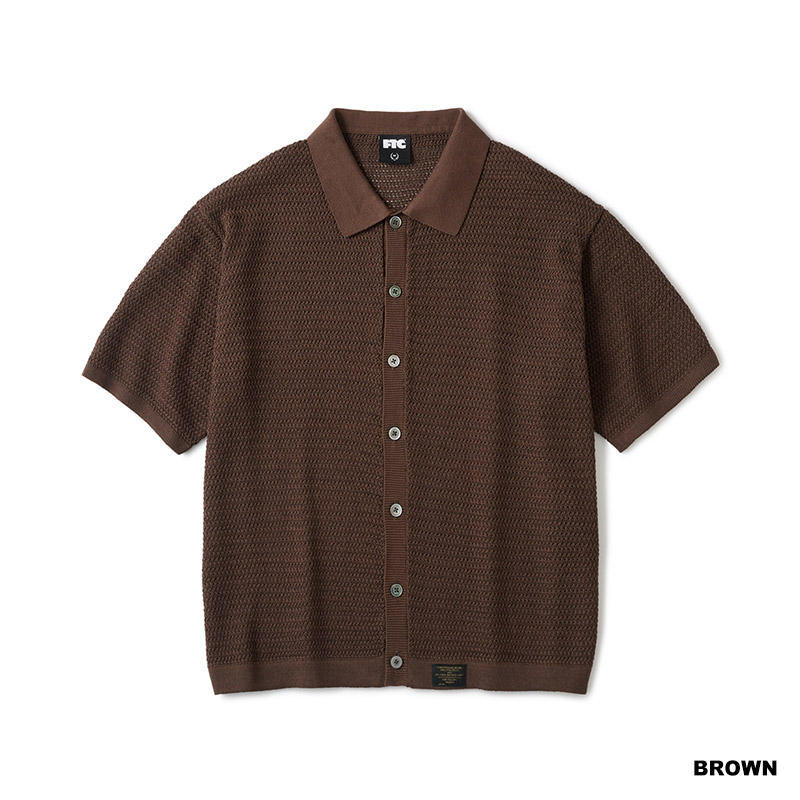 FTC(エフティーシー)/ CROCHET KNIT SHIRT -3.COLOR-