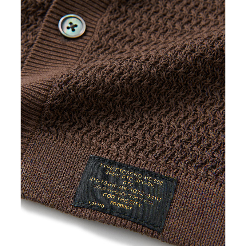 FTC(エフティーシー)/ CROCHET KNIT SHIRT -3.COLOR-