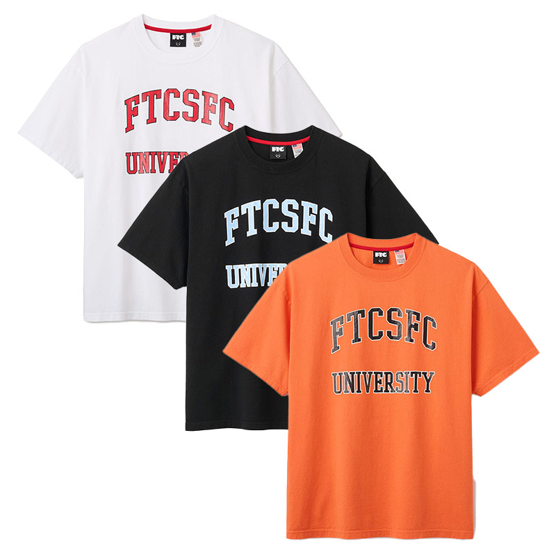 FTC(エフティーシー)/ CRACKED UNIVERSITY TEE -3.COLOR-