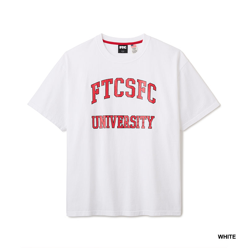 FTC(エフティーシー)/ CRACKED UNIVERSITY TEE -3.COLOR-