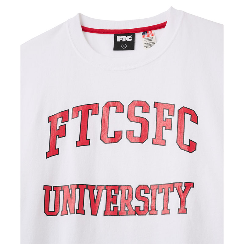FTC(エフティーシー)/ CRACKED UNIVERSITY TEE -3.COLOR-