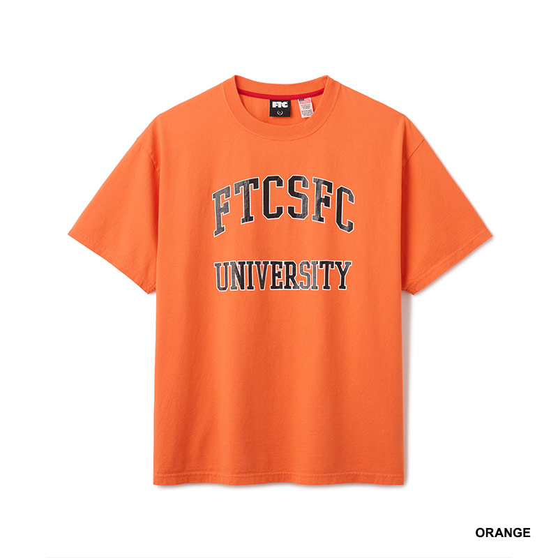 FTC(エフティーシー)/ CRACKED UNIVERSITY TEE -3.COLOR-