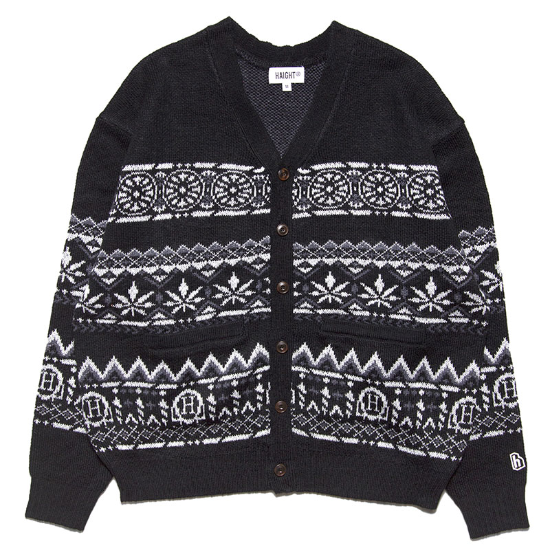 HAIGHT(ヘイト)/ SMOKERS CARDIGAN -BLACK-