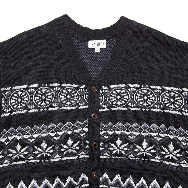 HAIGHT(ヘイト)/ SMOKERS CARDIGAN -BLACK-