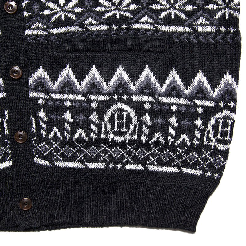 HAIGHT(ヘイト)/ SMOKERS CARDIGAN -BLACK-
