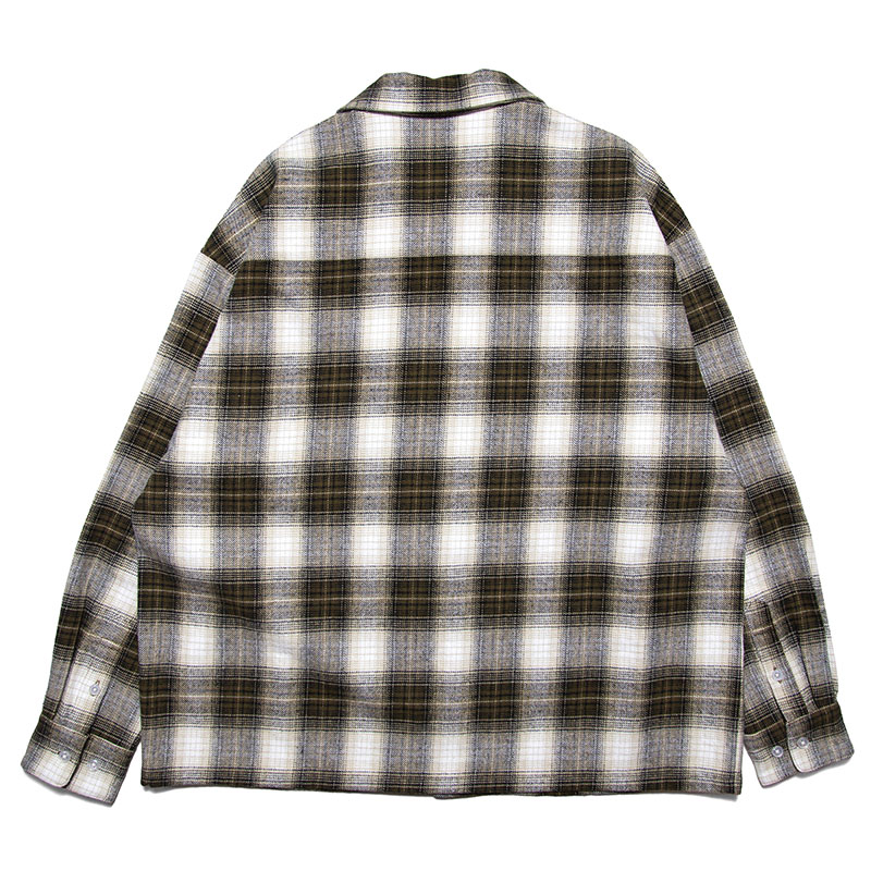 HAIGHT(ヘイト)/ OMBRE CHECK OPEN COLLAR SHIRT -2.COLOR-