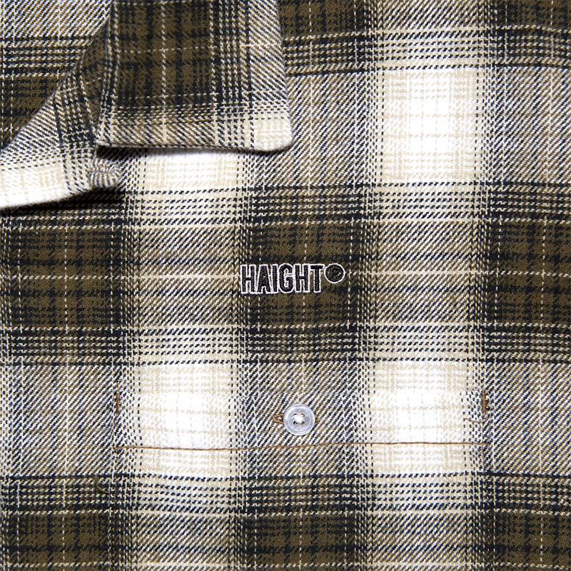 HAIGHT(ヘイト)/ OMBRE CHECK OPEN COLLAR SHIRT -2.COLOR-