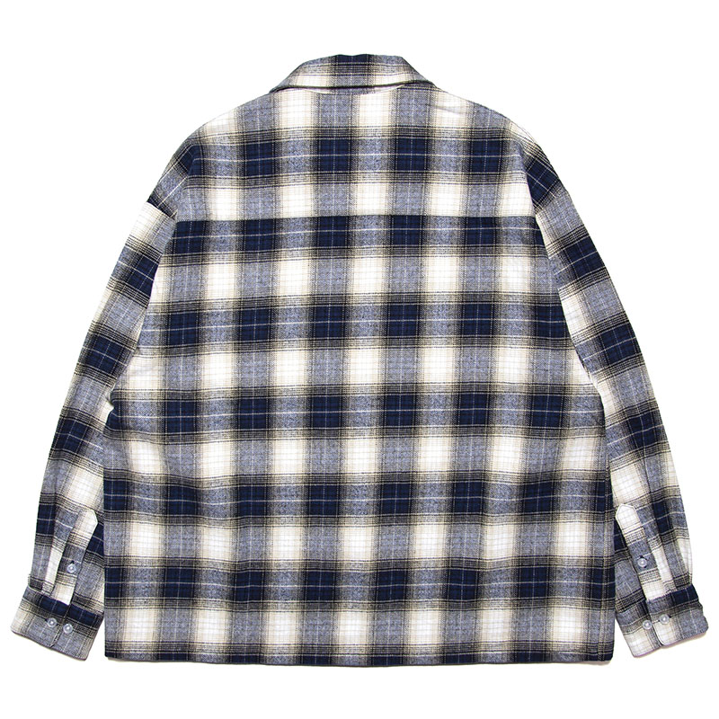 HAIGHT(ヘイト)/ OMBRE CHECK OPEN COLLAR SHIRT -2.COLOR-