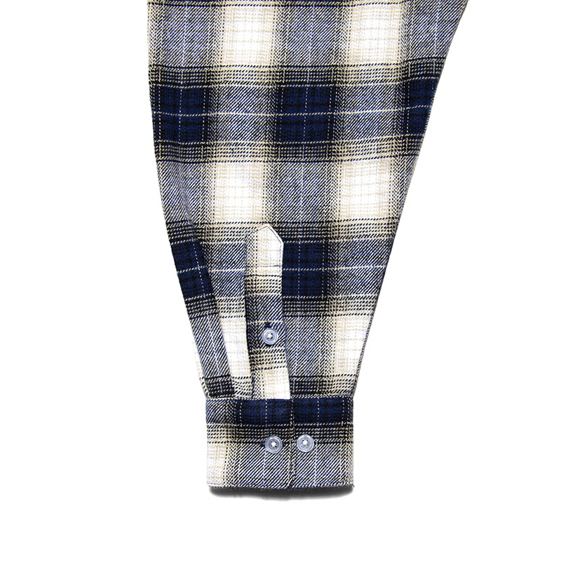 HAIGHT(ヘイト)/ OMBRE CHECK OPEN COLLAR SHIRT -2.COLOR-