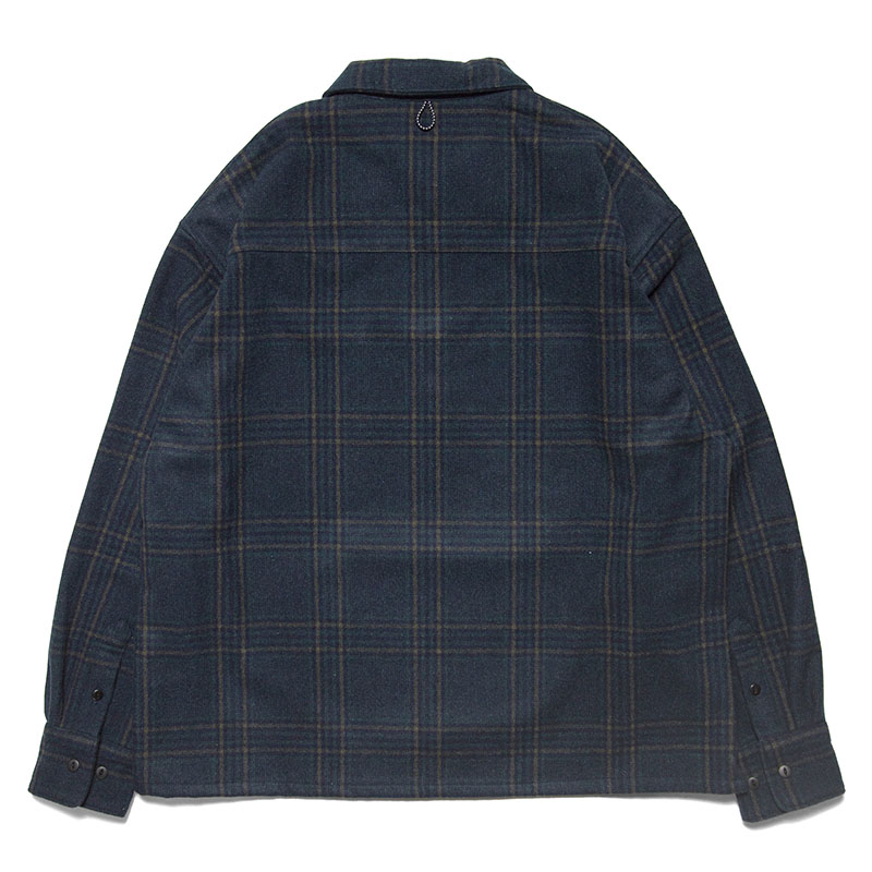 HAIGHT(ヘイト)/ FLANNEL HALF ZIP SHIRT -BLACK WATCH-