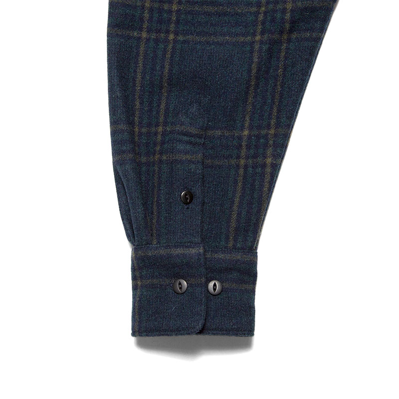 HAIGHT(ヘイト)/ FLANNEL HALF ZIP SHIRT -BLACK WATCH-