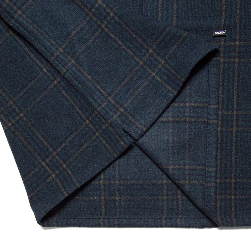 HAIGHT(ヘイト)/ FLANNEL HALF ZIP SHIRT -BLACK WATCH-