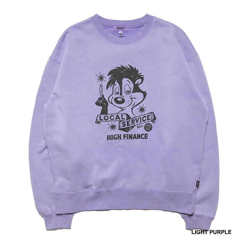 HAIGHT(ヘイト)/ LOCAL SERVICE PIGMENT DYE SWEAT ft. GRINDLODGE -2.COLOR-