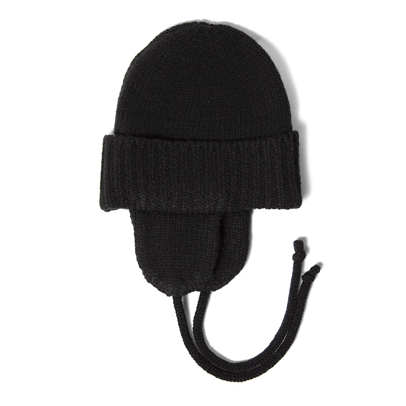 HAIGHT(ヘイト)/ DOG EAR KNIT CAP ft. GRINDLODGE -BLACK-