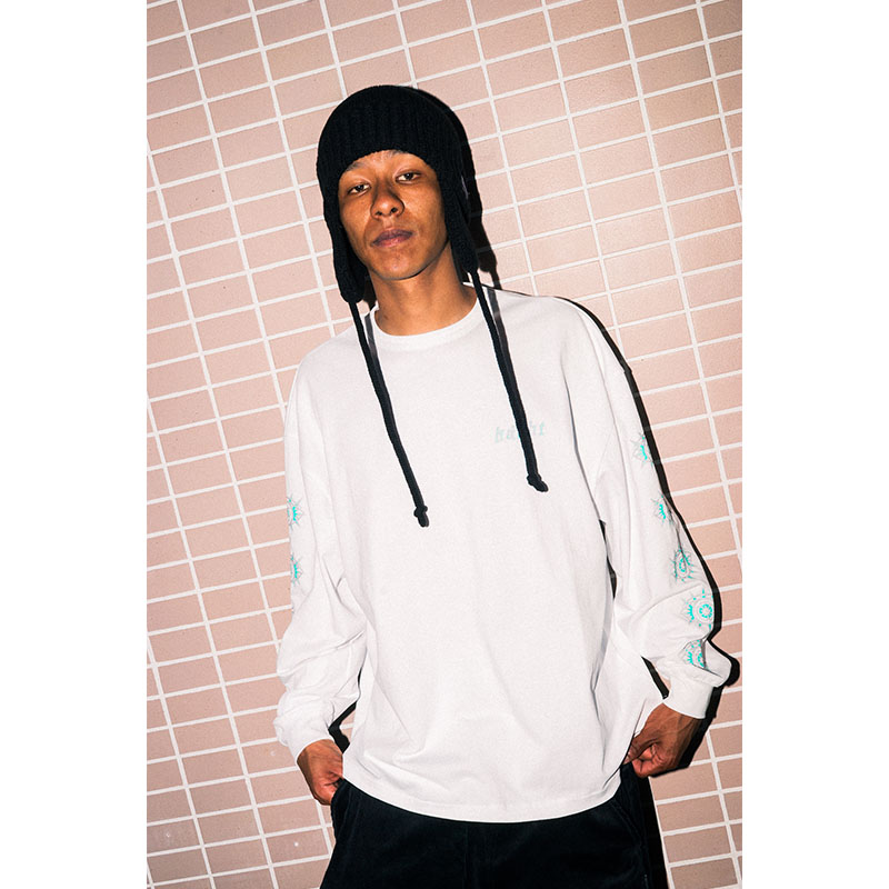 HAIGHT(ヘイト)/ DOG EAR KNIT CAP ft. GRINDLODGE -BLACK-