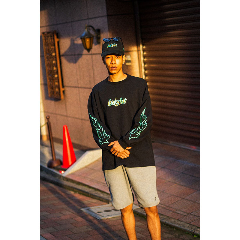 HAIGHT(ヘイト)/ FLAMES LOGO LS Tee -2.COLOR-