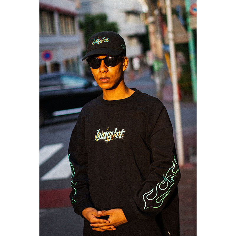 HAIGHT(ヘイト)/ FLAMES LOGO LS Tee -2.COLOR-