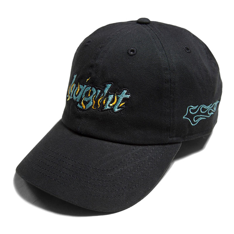 HAIGHT(ヘイト)/ FLAMES COTTON LOW CAP -2.COLOR-(BLACK)
