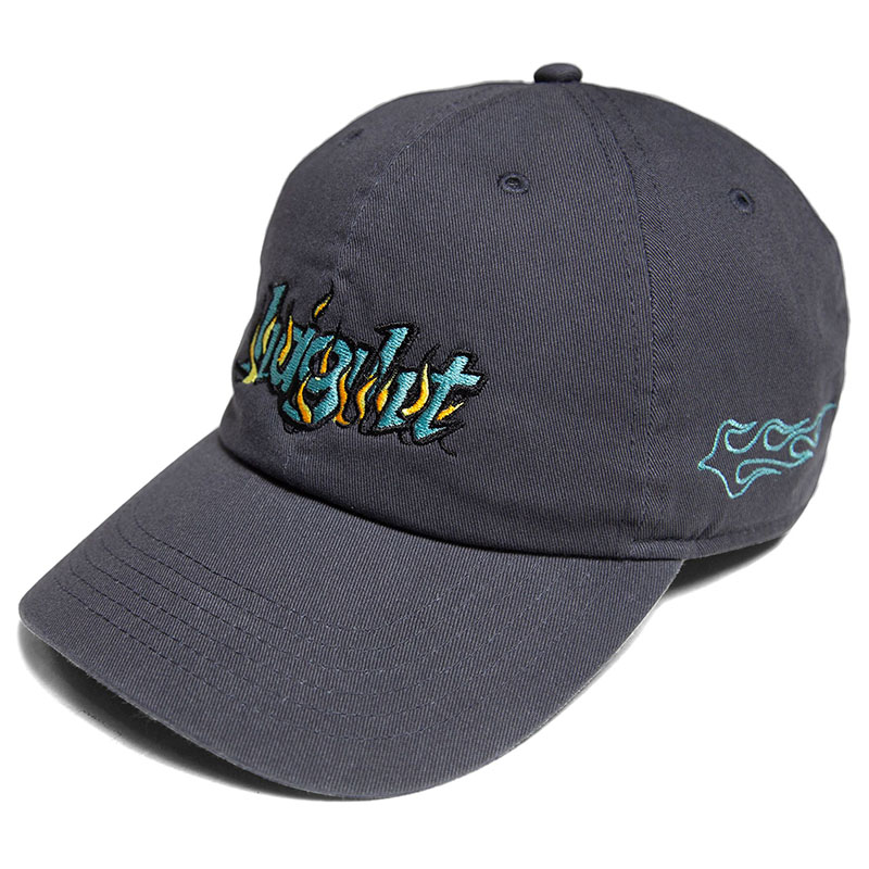 HAIGHT(ヘイト)/ FLAMES COTTON LOW CAP -2.COLOR-(CHRACOAL)