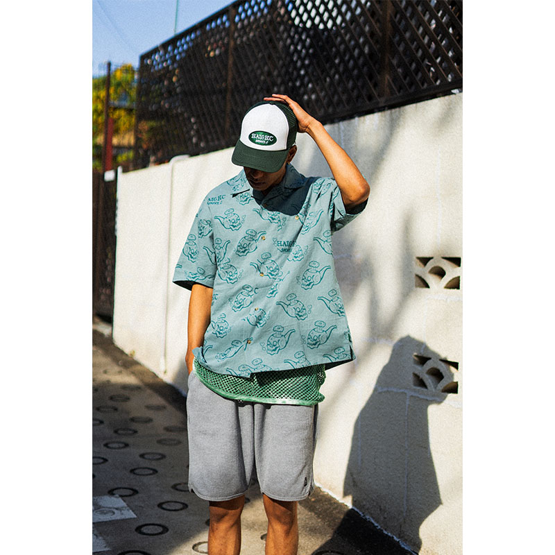 HAIGHT(ヘイト)/ SMOKERS CLUB OPEN COLLAR SHIRT -2COLOR-