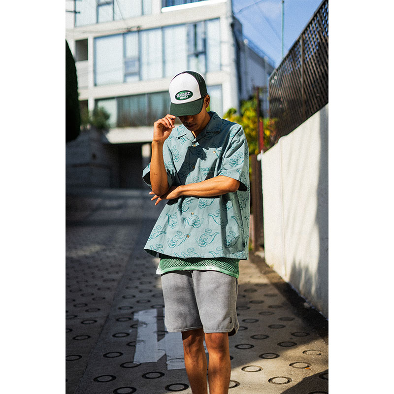 HAIGHT(ヘイト)/ SMOKERS CLUB OPEN COLLAR SHIRT -2COLOR-