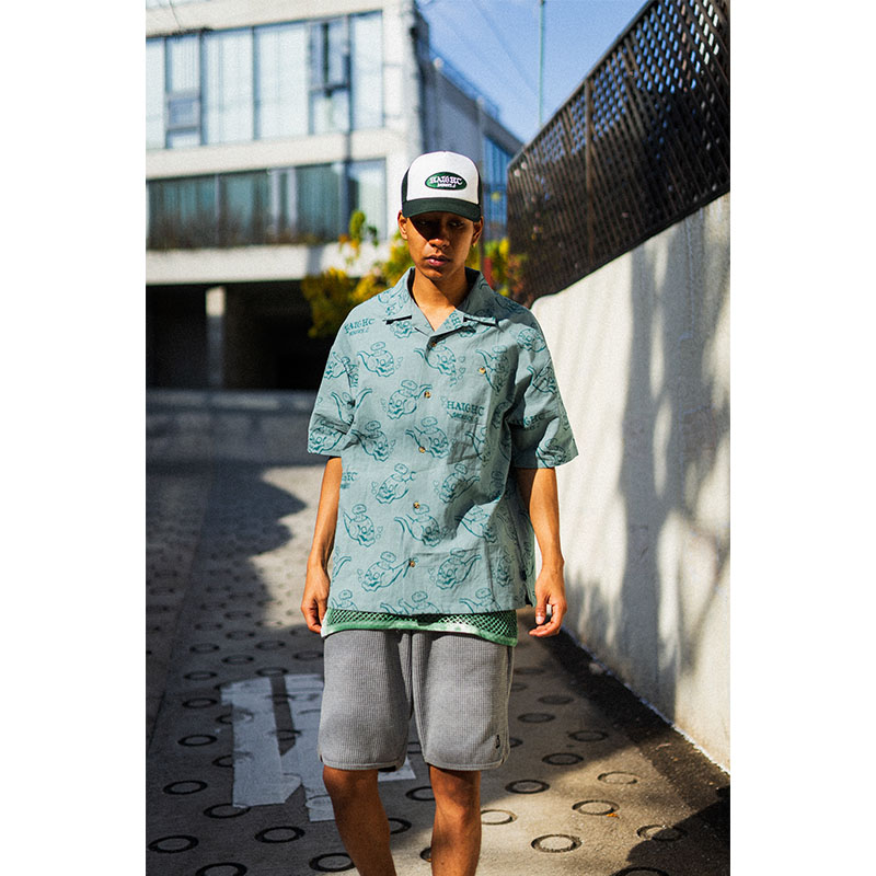 HAIGHT(ヘイト)/ SMOKERS CLUB OPEN COLLAR SHIRT -2COLOR-