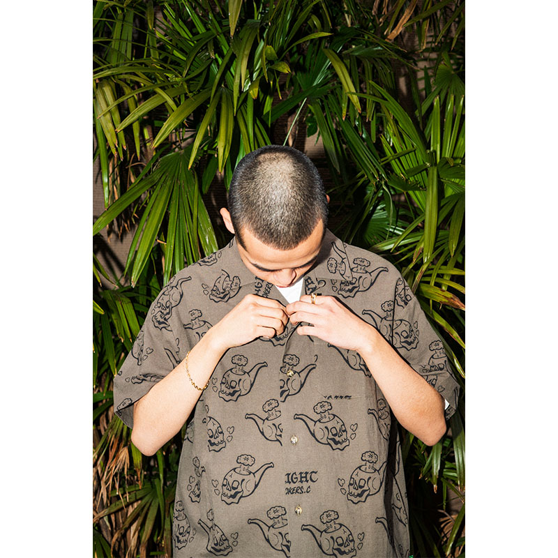 HAIGHT(ヘイト)/ SMOKERS CLUB OPEN COLLAR SHIRT -2COLOR-