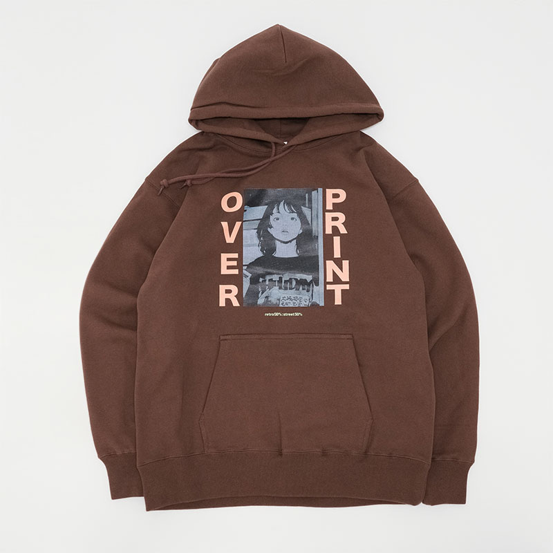 OVER PRINT(オーバープリント)/ Vol.1 Hoodie -2COLOR-(BROWN)