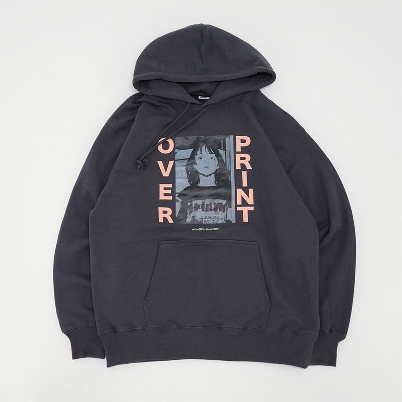OVER PRINT(オーバープリント)/ Vol.1 Hoodie -2COLOR-(CHRACOAL)