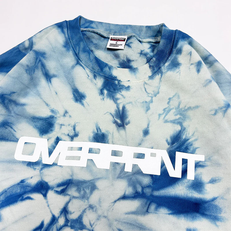 OVER PRINT(オーバープリント)/ TIE DYE SCARF sweatshirts -2.COLOR-