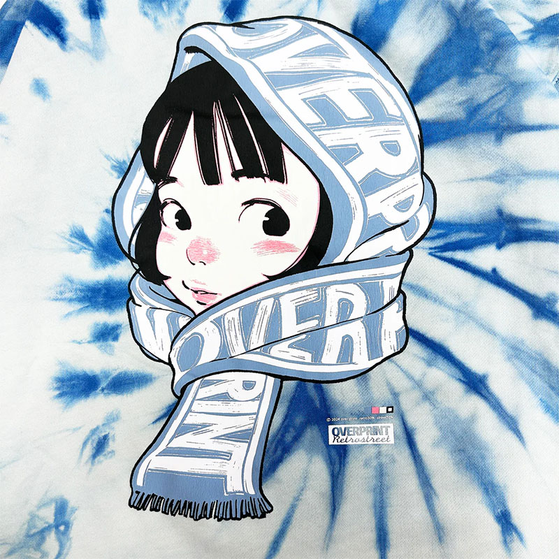 OVER PRINT(オーバープリント)/ TIE DYE SCARF sweatshirts -2.COLOR-