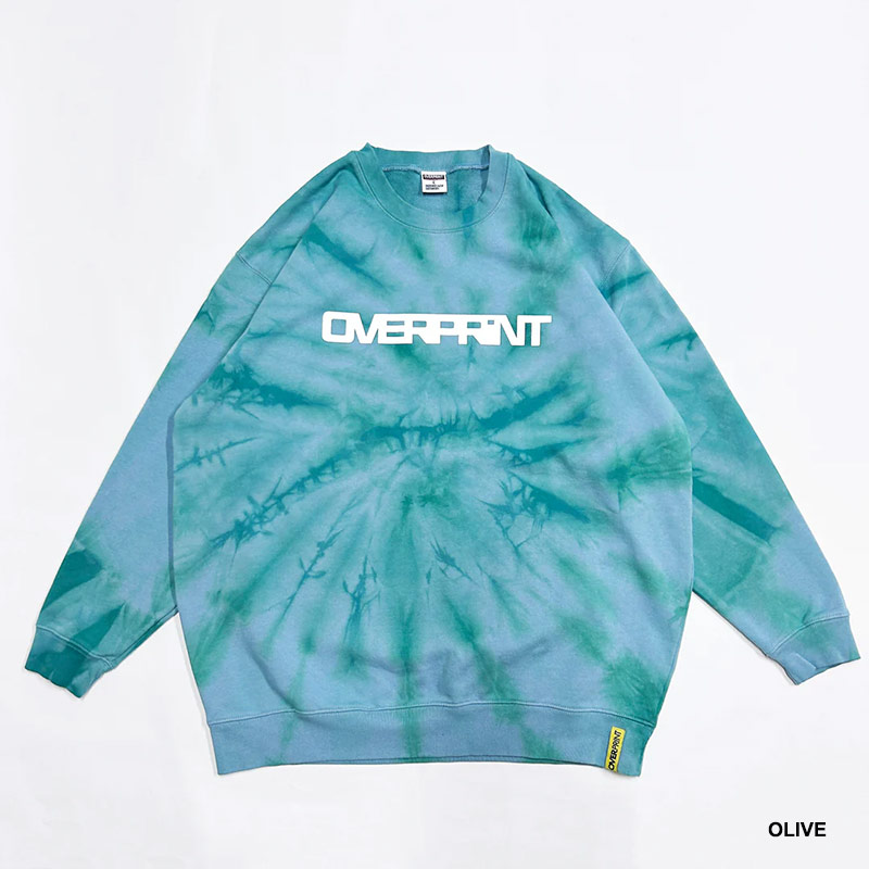 OVER PRINT(オーバープリント)/ TIE DYE SCARF sweatshirts -2.COLOR-