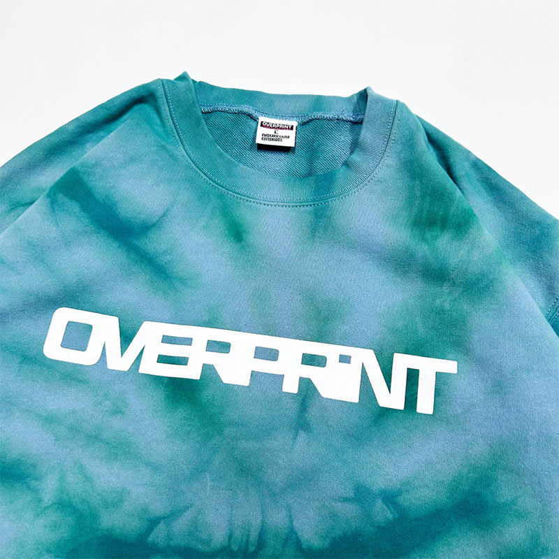 OVER PRINT(オーバープリント)/ TIE DYE SCARF sweatshirts -2.COLOR-