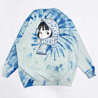 OVER PRINT(オーバープリント)/ TIE DYE SCARF sweatshirts -2.COLOR-