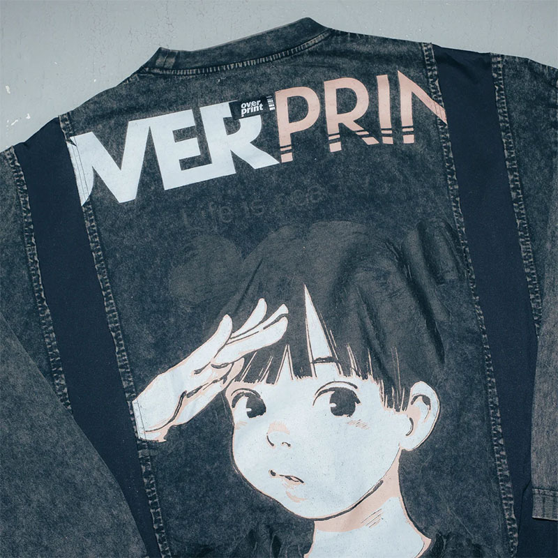 OVER PRINT(オーバープリント)/ pigment sweatshirts like LS Tee