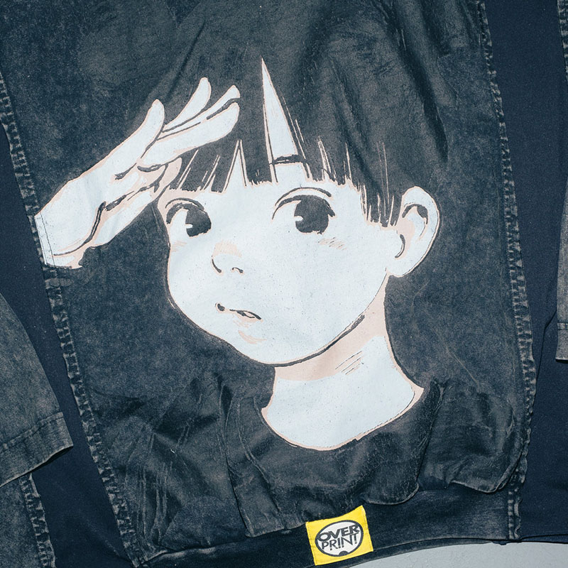 OVER PRINT(オーバープリント)/ pigment sweatshirts like LS Tee