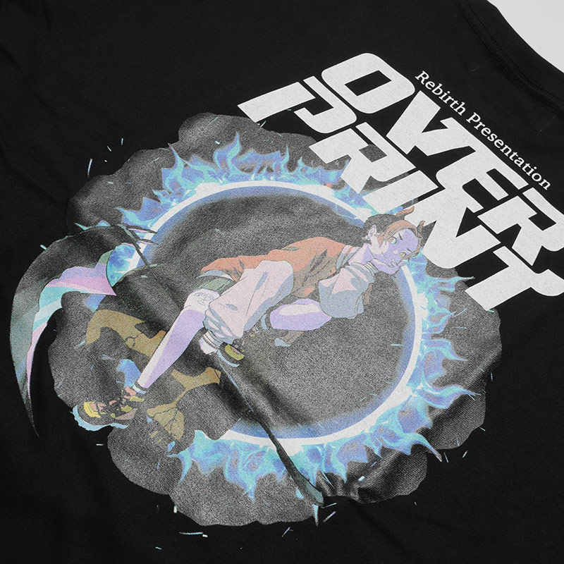 OVER PRINT(オーバープリント)/ Satan Tee Mamoru -BLACK-