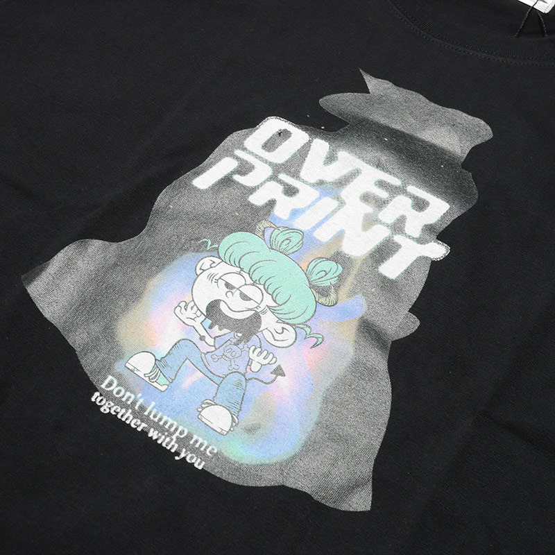 OVER PRINT(オーバープリント)/ Satan Tee ZERO ZERO HERO -BLACK-