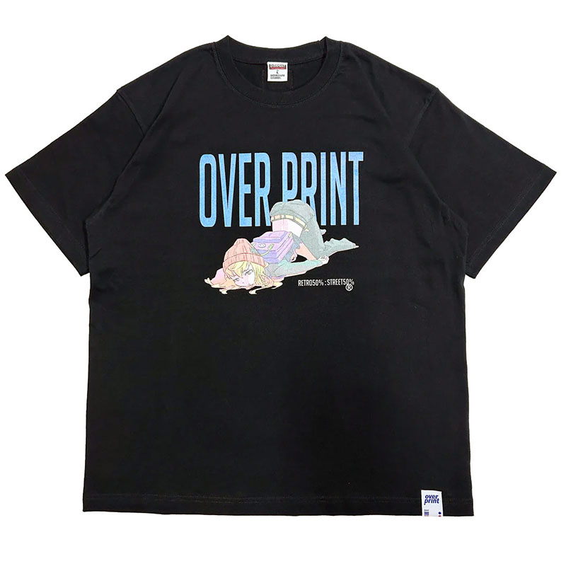 OVER PRINT(オーバープリント)/ DADA Tee -2.COLOR-(BLACK)
