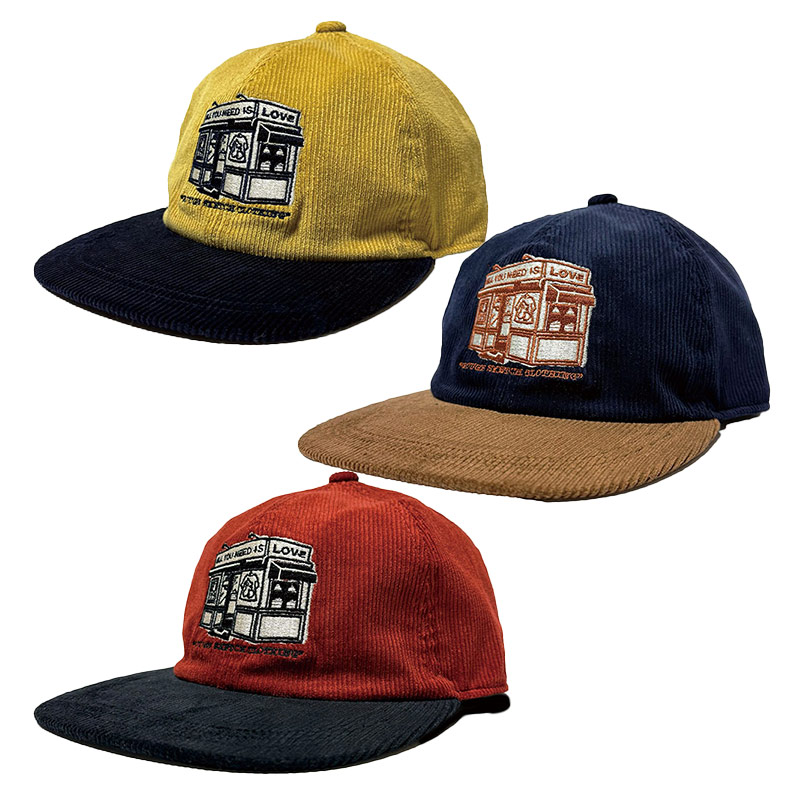ROUGH SKETCH CLOTHING(ラフスケッチクロージング)/ STORE CORDUROY 2TONE CAP -3.COLOR-