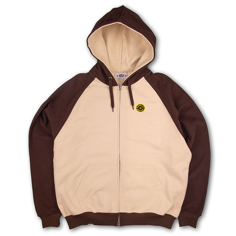 ANGELIC REPORT(エンジェリック リポート)/ Quarter Raglan Hoodie -2.color-(BROWN)