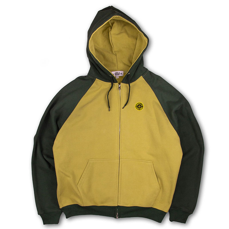 ANGELIC REPORT(エンジェリック リポート)/ Quarter Raglan Hoodie -2.color-(GREEN)