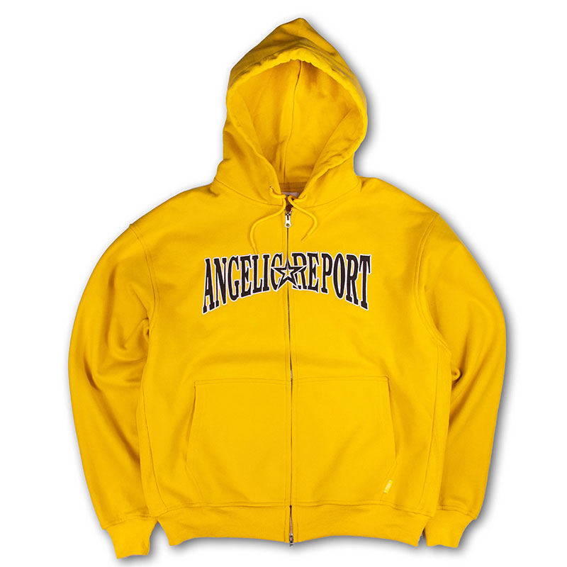 ANGELIC REPORT(エンジェリック リポート)/ Arch Logo Hoodie -YELLOW-