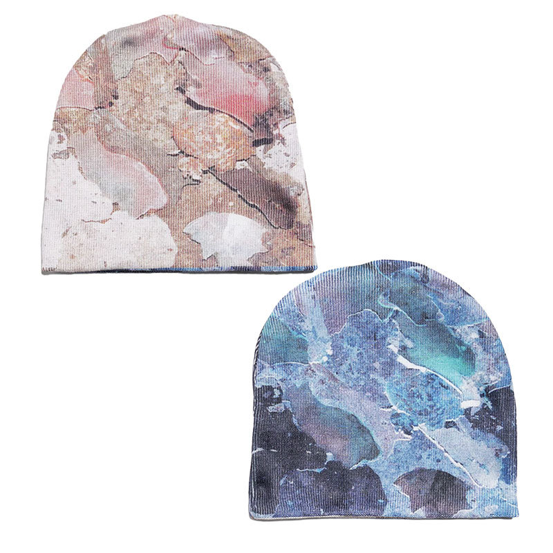 AWIDES/ RUST BEANIE(REVERSIBLE) -MULTI-