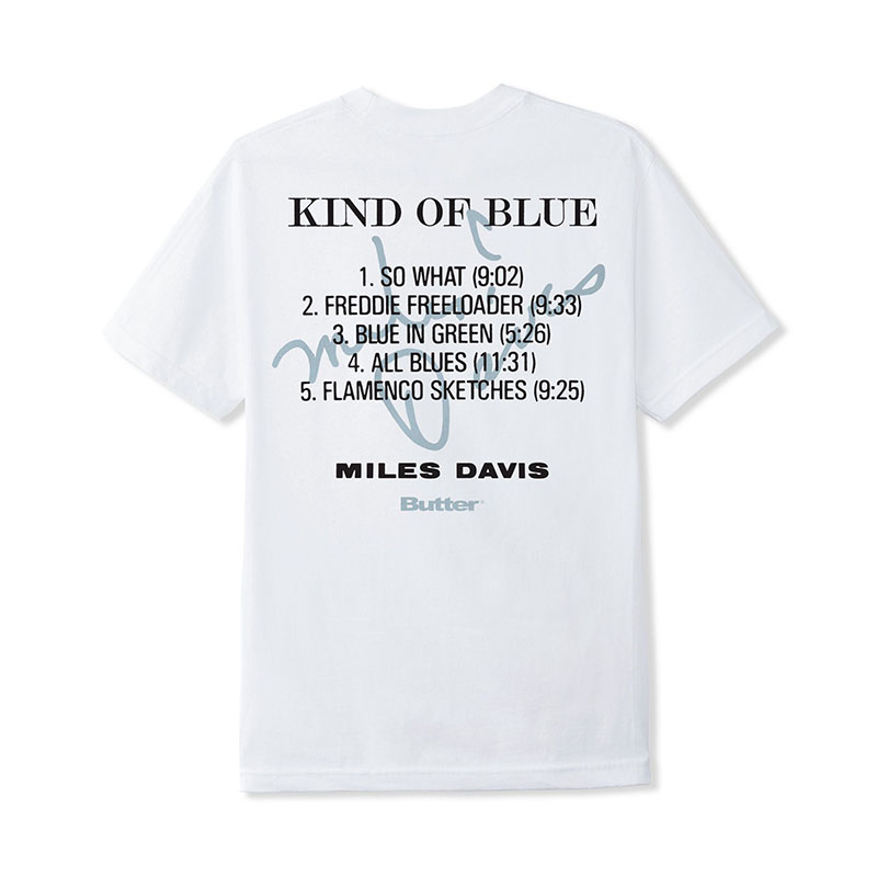 Butter Goods(バターグッズ)/ Kind Of Blue Tee -WHITE-
