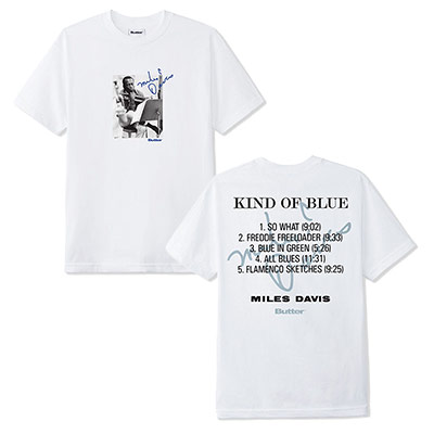 Butter Goods(バターグッズ)/ Kind Of Blue Tee -WHITE-