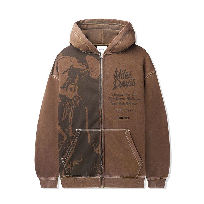 Butter Goods(バターグッズ)/ Thanks Zip-Thru Hood -2.COLOR-(BROWN)