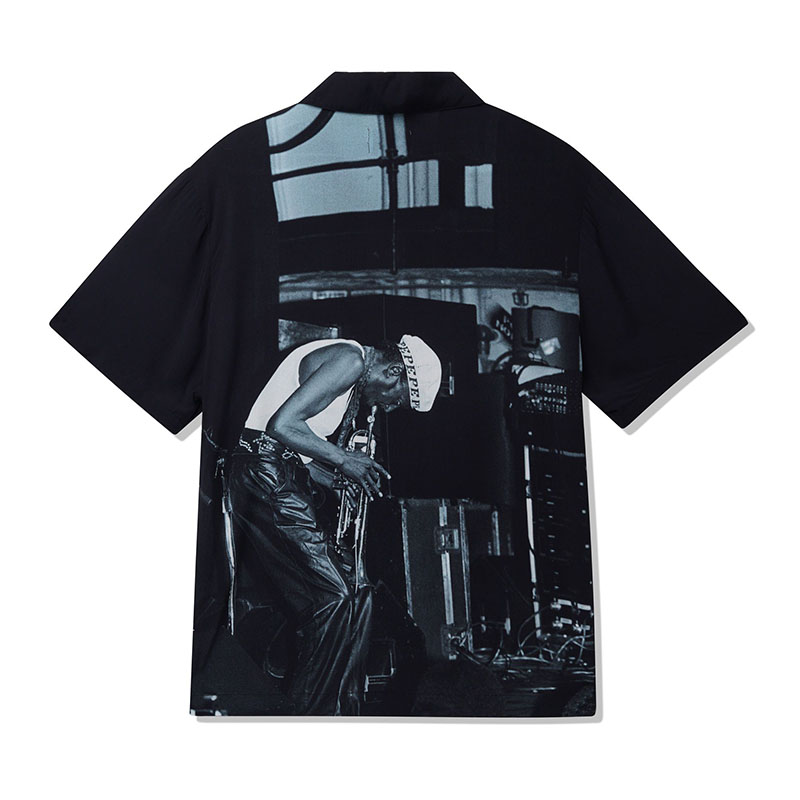 Butter Goods(バターグッズ)/ Savoy Rayon S/S Shirt -BLACK-